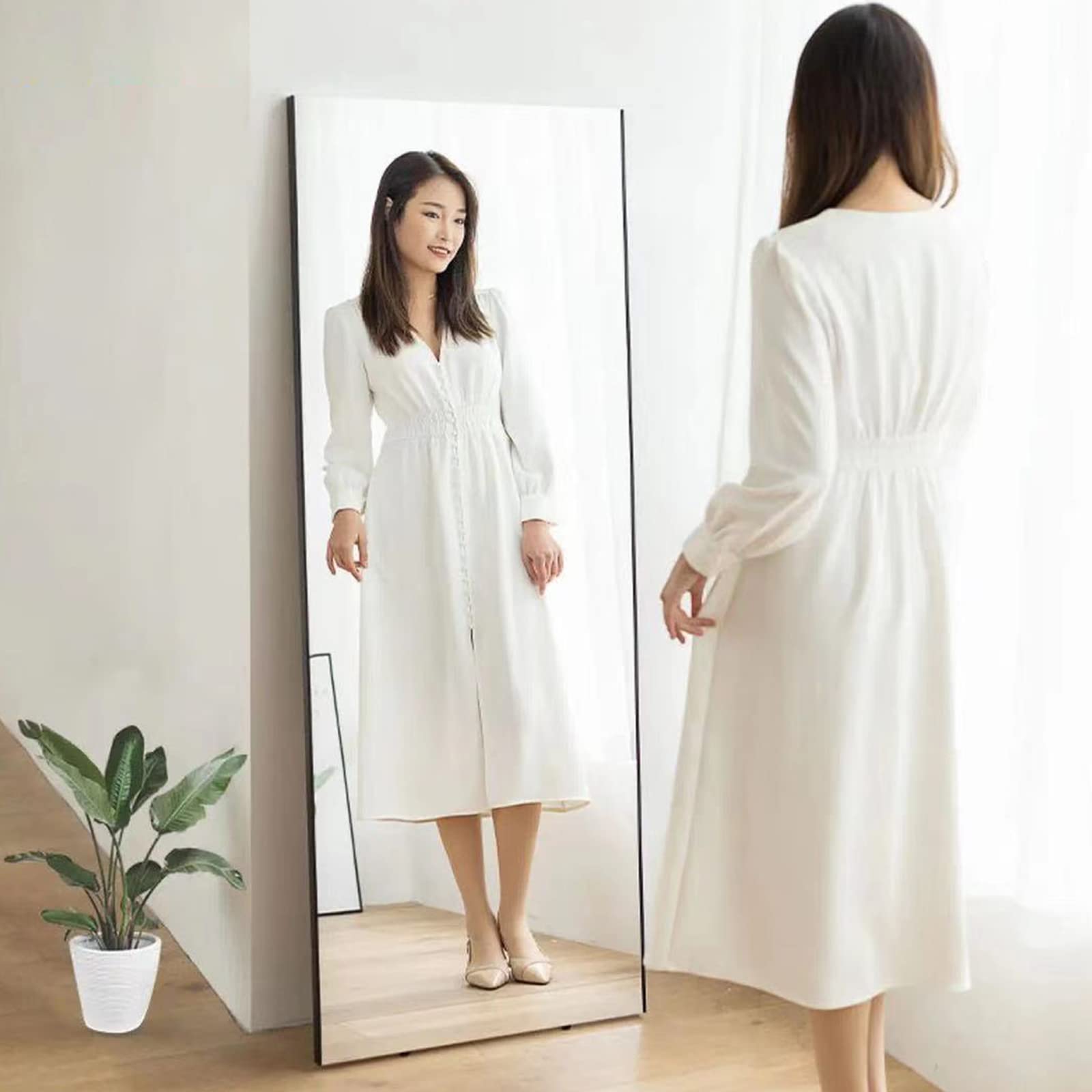 Amazon.co.jp: fulai 割れない鏡 幅40cm フィルムミラー 全身 壁掛け鏡